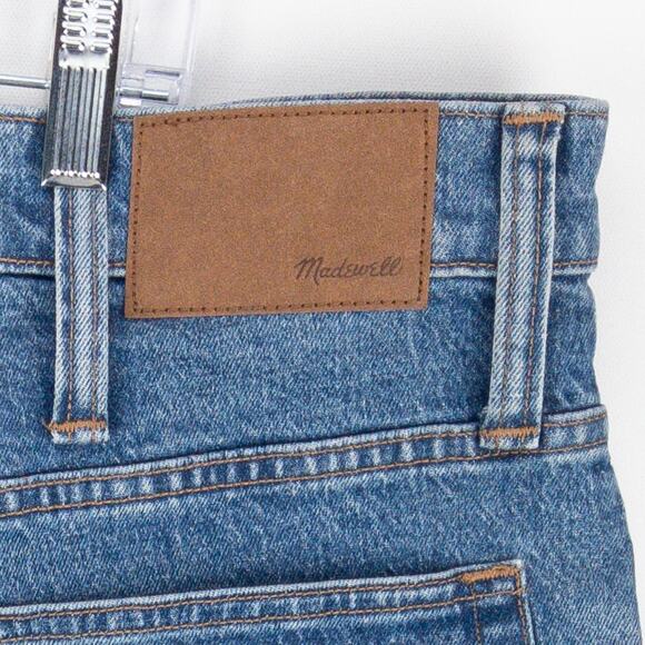 Madewell Men’s Relaxed Fit Jeans 38x32 Medium Wash Denim Factory Distressed - Picture 15 of 16